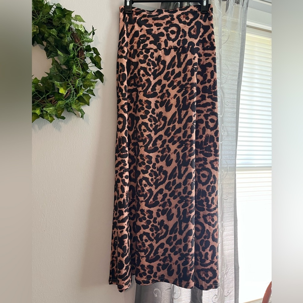 Leopard Maxi Skirt